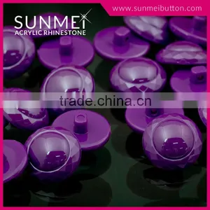 Lead Free ab Acrylic Round Oriental Button for Cloth thumbnail-3