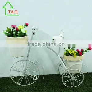 Tricycle With Patio Backyard Outdoor Metal Decor Plant Pots Wholesale thumbnail-1