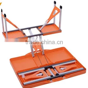 Wholesale Aluminum Outdoor Dinner Portable Camping Folding Table With 4 Chairs thumbnail-2
