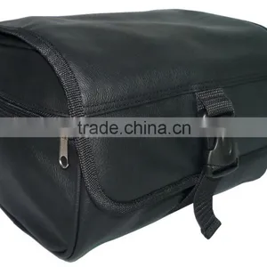 2016 Latest America Style PU Leather Polyester Fashional Travel Wash Bag Toiletry Bag for Unisex thumbnail-3