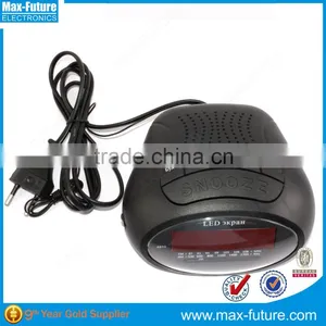 Built-in Speaker 0.6 Inch LED Display Mini Clock Radio,FM/AM Clock Radio thumbnail-1