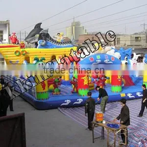 Funny Kids Inflatable Fun City thumbnail-1