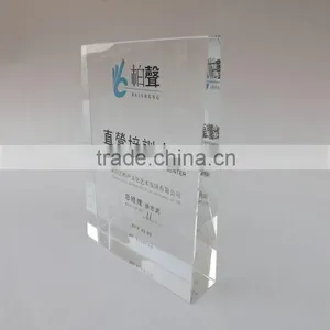 New Product Christmas Rectangle Cube Shape Crystal Paperweight thumbnail-1