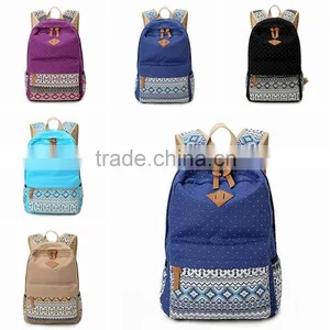 Women Girl Canvas Shoulder School Bag Handbag Bookbag Backpack Travel Rucksack thumbnail-1