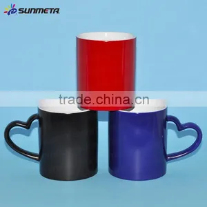 11oz Hearts Sublimation Coated Ceramic Magic Mugs (SKB05X-1) thumbnail-2