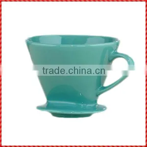 Green Vintage Porcelain Coffee Dripper Set for Sale thumbnail-2