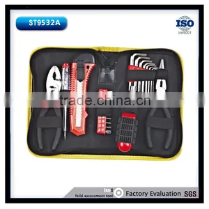 24Pcs Ratchet Bits Combined Yellow Tools Bag Set thumbnail-1