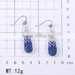 Up-to-date Graceful Two Color Shinning CZ Diamonds Earrings More Attractive thumbnail-2
