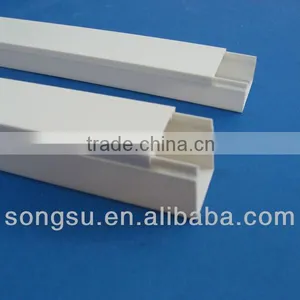 High Quality Decorative PVC Plastic Cable Trunking Wall Protector 40X40mm thumbnail-1