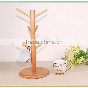 HJ-0003 Bamboo Kitchen Usage Display Hanging Rack for Hanging thumbnail-1