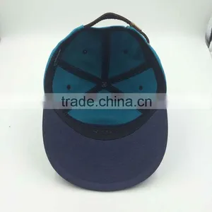 Wholesale Custom Design Your Own Logo 7 Panel Bule Snapback Hat With Embroidery thumbnail-2