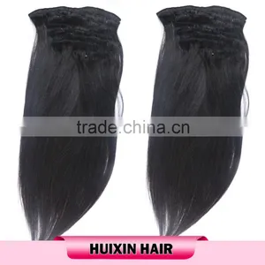 2016 New Products Own Brand HUIXIN Direct Factory Best Price Clip In Eurasian Hair Extensions thumbnail-2