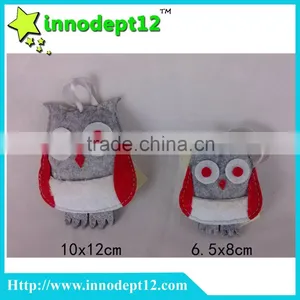 Factory Custom Plush Toy Keychain, Non-woven Owl Decorative Hanging Chain thumbnail-1