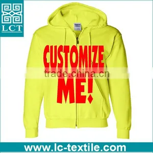 2016 no Minimum Promotional Customized Zip up Cotton Hoodies LCTH-001 thumbnail-1