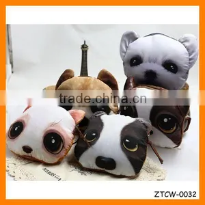 Personality Cat-people Fabrics Unisex Coin Wallet Wholesale ZTCW-0032 thumbnail-1
