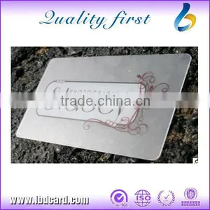Frosted Transparent PVC Business Card thumbnail-2
