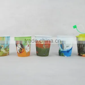Plastic 3D Art Cup With Straw thumbnail-1