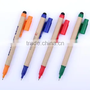 Promotional Wooden Pen With Stylus Touch Cover Pen thumbnail-2