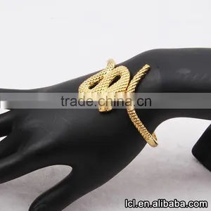 Snake Shaped Imitation Gold Bracelet Imitation Jewelry Design for Girls, Low Price Imitation Gold Bracelet Design for Girls thumbnail-1
