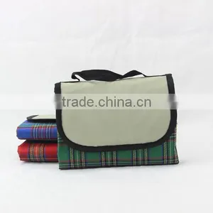 Check Printed Oxford Cloth Outdoor Blanket thumbnail-4