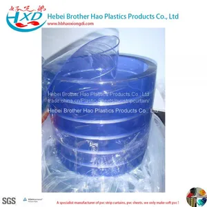 Food Grade Freezer Flexible Glass Clear Vinyl Plastic PVC Door Curtain Strip thumbnail-1