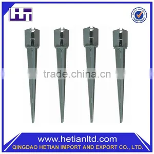 Steel Fence Post Holder 750 mm Spike Support Rust Resistant 75 mm Metal Post thumbnail-3