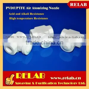 RELAB High Quality PVDF PTFE Acid and Alkali Resistance Plastic Atomizing Nozzle thumbnail-1