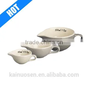 Ceramic Stoneware Baker Bowl Measuring Cups For Sale thumbnail-1