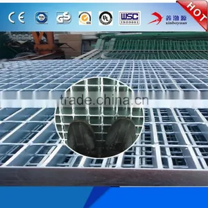 Wholesale Plain Bar Serrated Bar I-shape Hot Dipped Galvanized 25x5 Steel Bar Grating Pricing thumbnail-3