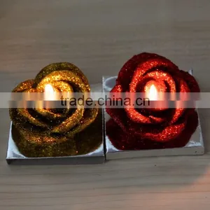 Colorful Rose Flower Shaped Art Candle,wedding Candle, Wedding Favor thumbnail-2
