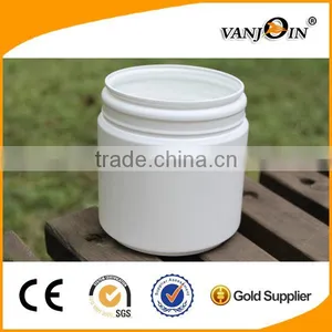 500ML HDPE White Round Clear Plastic Jar for Cosmetics Care Storage thumbnail-1