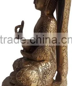 Ethnic Brass New Latest Buddha Resting Statue thumbnail-2