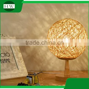 Wooden Decorative Garden Cane Twine Eye Protection Usb Rechargeable Dimmable Led Study Reading Desk Table Night Light Lamp thumbnail-4