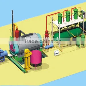 DAYI 100% Safe ,CE/ISO Certifited 5-20tons Waste Tyre/plastic Continuous Refinery/pyrolysis Plant/equipment thumbnail-3