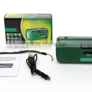 Solar&Dyanmo Power Emergency Led AM FM Portable Radio thumbnail-1