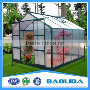 Low Cost Agriculture Polycarbonate Tunnel Greenhouse thumbnail-4
