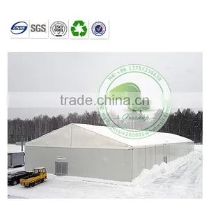 Huge Low Cost UV Protection White PVC Tarpaulin Storage Shed thumbnail-1