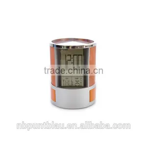 Table Clock PVC Penholder With Multifunction Display thumbnail-3