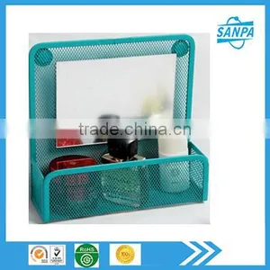 Hangzhou Supplier Fashion Metal Mesh Magnetic Holder With Mirror For Office And Home thumbnail-1