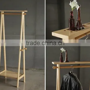 Wooden Coat Rack Wooden Cloth Rack Living Room Funiture thumbnail-3
