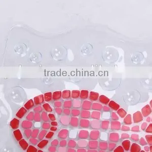 Transparent PVC Anti Slip Bath Mat With Fish Patterns/bathroom Mat thumbnail-4