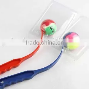 Pet Toy Tennis Ball With Long Plastic Handle/dog Toy thumbnail-1