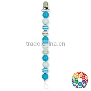 China Manufacturer Wholesale Safe Silicone Baby Soother Chain Holder Pacifier Holder Clip thumbnail-3