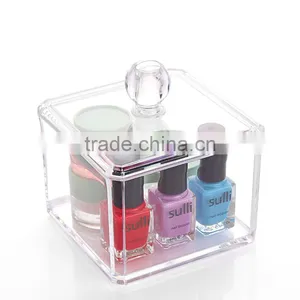 Clear Acrylic Cotton Ball and Swab Holder Case/ Cotton Ball Container thumbnail-2