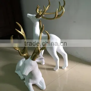 Polyresin Christmas Reindeer Sculpture thumbnail-3