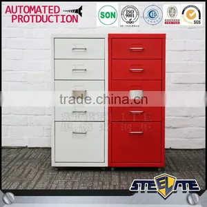 Commercial Furniture Mobile Pedestal File Cabinets Metal Locker File Storage Cabinet thumbnail-3