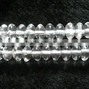 Wholesale 16" 4-8mm Abacus Loose Natural White Crystal Strand Necklace thumbnail-1