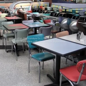 Customized Quality Restaurant Furniture Booth Table Chair Set thumbnail-4