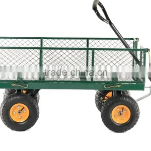 Garden Cart Mesh Hand Cart With Four Wheels Hand Trolley TC1840 thumbnail-5