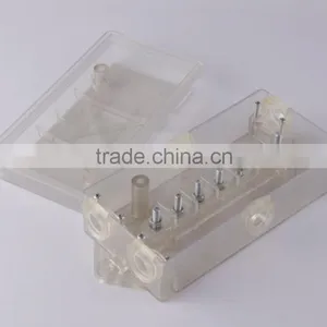 S80527 Transparent Box 7 Way Trailer Wire Junction Box Camper Truck Weather Proof RV Light Cord Plug thumbnail-2